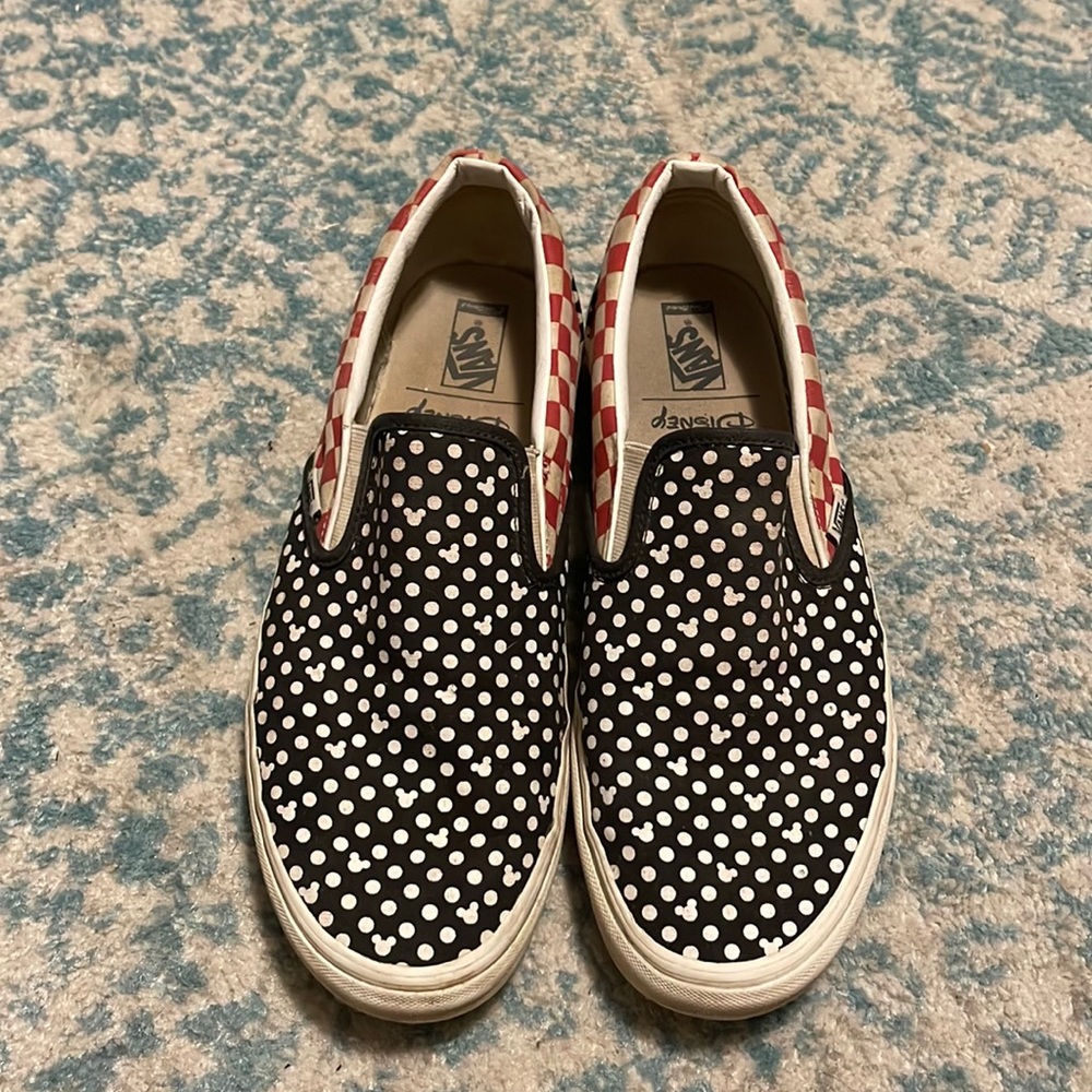 Vans x Disney Mickey polka dots sneakers, womens size 13
